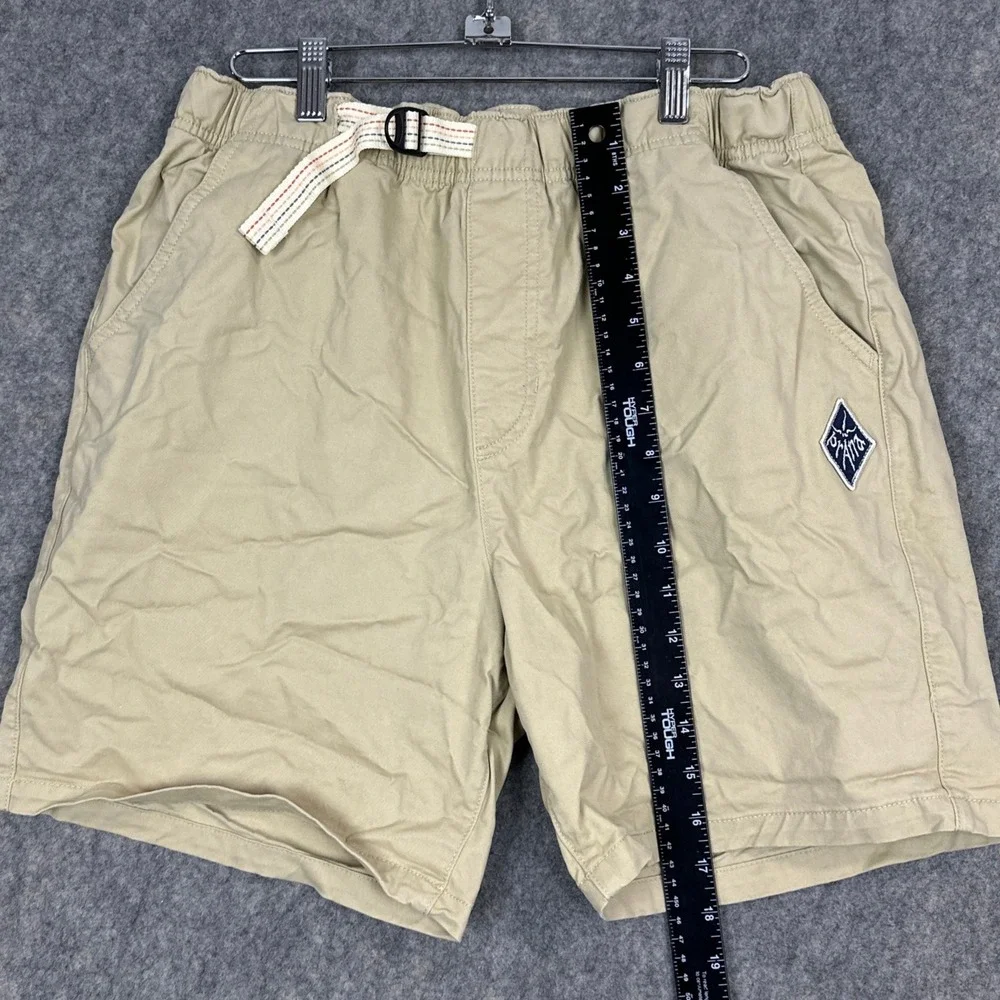 Prana Mojave Shorts Mens M Tan 1972481 Stretch Canvas Hiking Belted Gorpcore